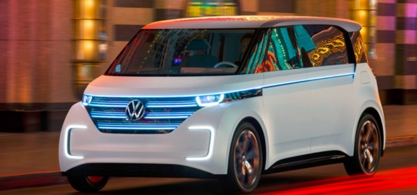 Ilustrasi mobil listrik buatan Volkswagen