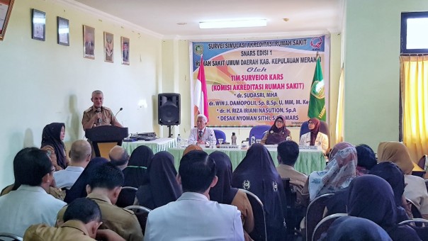 Survei Simulasi Rumah Sakit Snars Edisi I RSUD Meranti, Wakil Bupati: Semoga Bisa Meraih Akreditasi Ini 