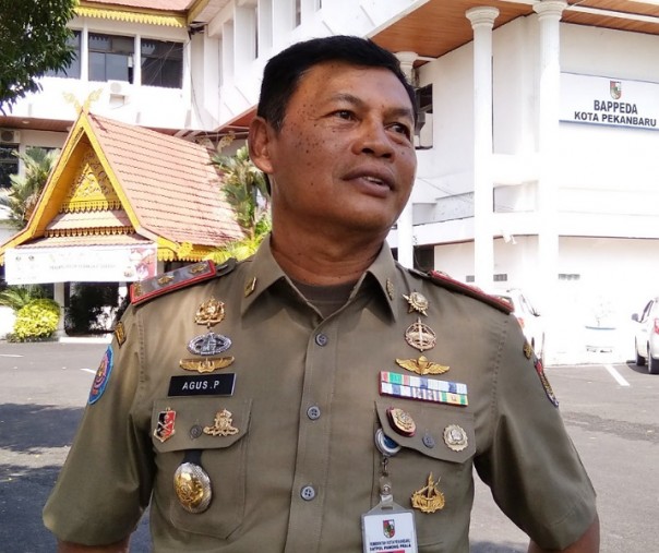 Kasatpol PP Pekanbaru Agus Pramono. Foto: Surya/Riau1.