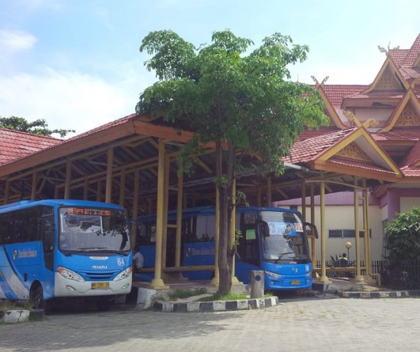 Terminal Bandar Raya Payung Sekaki Kota Pekanbaru. Foto: Azhar/Riau1.