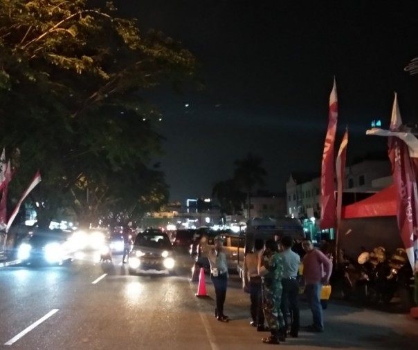 Suasana malam takbiran di Pekanbaru (Foto: Hadi/Riau1)