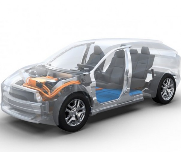 Platform kendaraan listrik Toyota dan Subaru. Grafis: Antara.