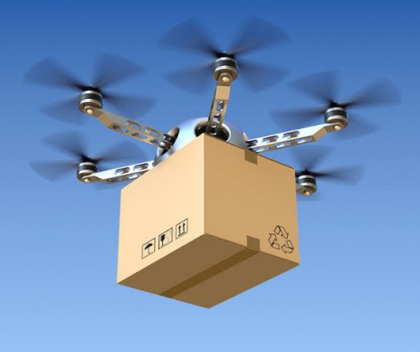 Ilustrasi drone digunakan untuk mengangkut barang (Foto: Istimewa/info penerbangan)