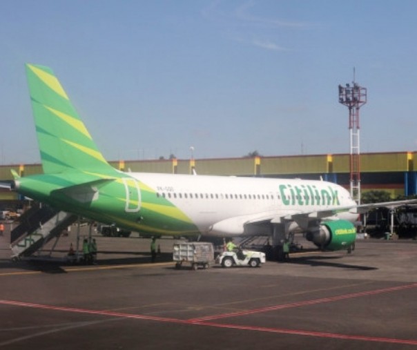 Pesawat Citilink di Bandara Halim. Foto: Kumparan.com.