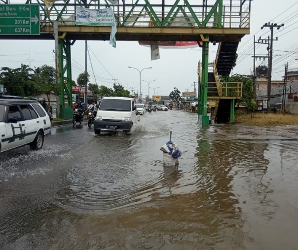 Banjir melanda Kecamatan Tampan pada 12 Juni 2019 lalu akibat didera hujan deras selama sejak dini hari.