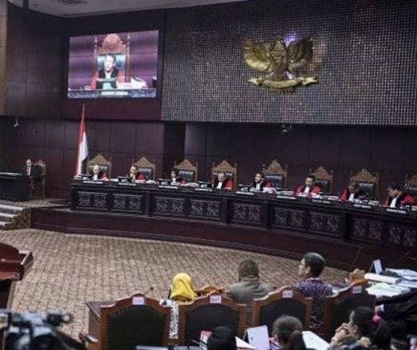 Suasana sidang MK lanjutan sengketa hasil pilpres di Mahkamah Konstitusi, Jakarta Pusat (Foto: Istimewa/suara.com)