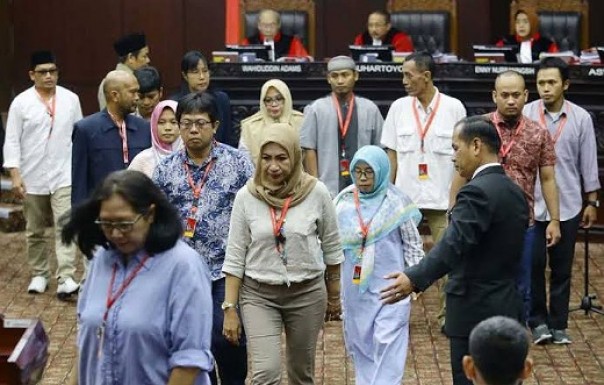 Para saksi yang dihadirkan Tim kuasa hukum Prabowo-Sandi dalam sidang lanjutan sengketa PHPU Pilpres 2019 di MK