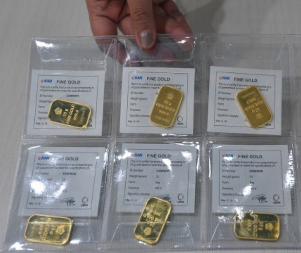 Ilustrasi harga emas Antam. Foto: Antara.