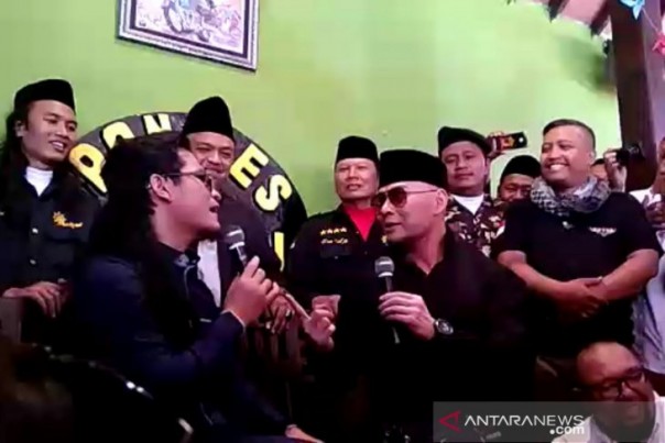 Gus Miftah dan Deddy Corbuzier di Sleman, Jumat. 