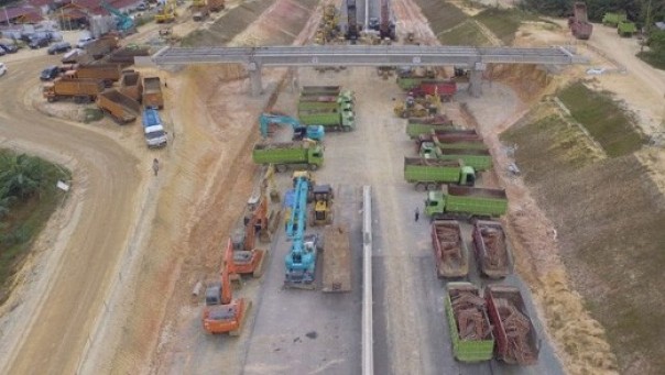 Pembangunan proyek Tol Pekanbaru-Dumai