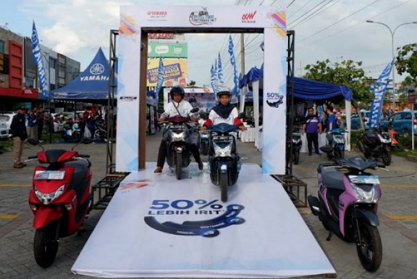 Lomba irit 1 liter Yamaha Mio S rute Pekanbaru-Rantau Berangin Kampar