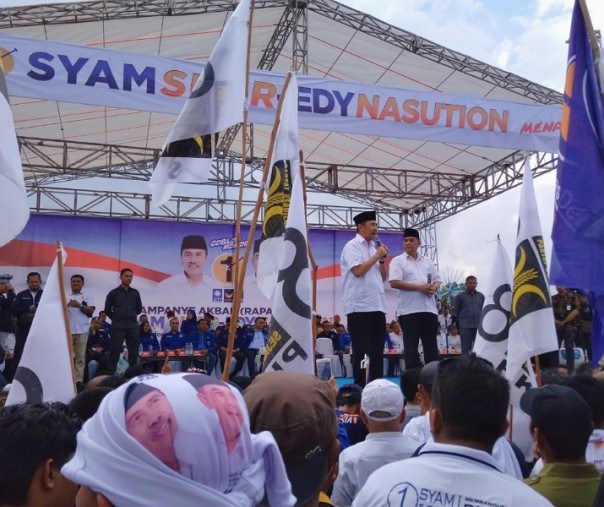 Syamsuar-Edy saat menggelar rangkaian kampanyenya di Pekanbaru (Foto: Zar/Riau1.com)