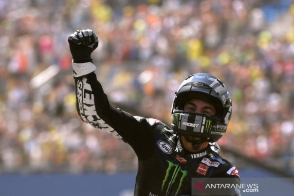 Maverick Vinales memenangi balapan Moto GP Belanda, Minggu. 