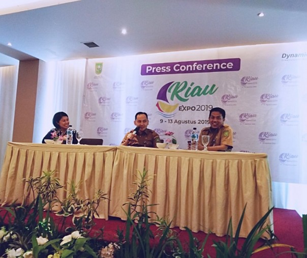 Press conference Riau Expo 2019 di Hotel Premiere Pekanbaru (Foto: Zar/Riau1.com)