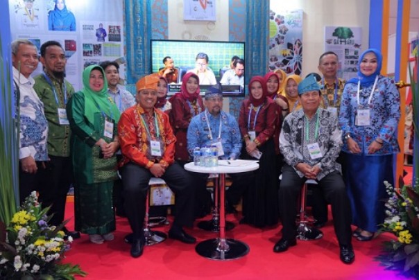 Bupati Siak, Alfedri saat menghadiri APKASI Otonomi Expo 2019 di Jakarta