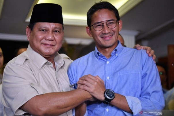 Prabowo Subianto dan Sandiaga Salahuddin Uno. 
