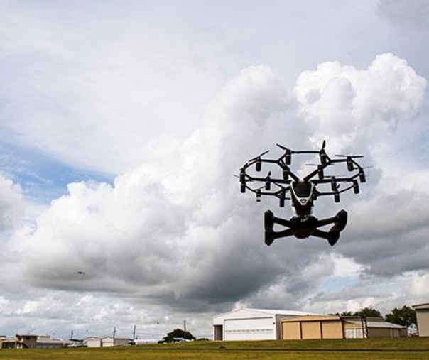 Demonstrasi kemampuan pesawat drone pribadi "Hexa" di Lago Vista, Texas, AS, pada 3 Juni 2019. Foto: Reuters. 