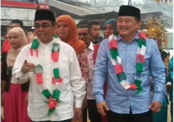 Bupati Kuansing, Mursini bersama Wabup Kuansing, Halim