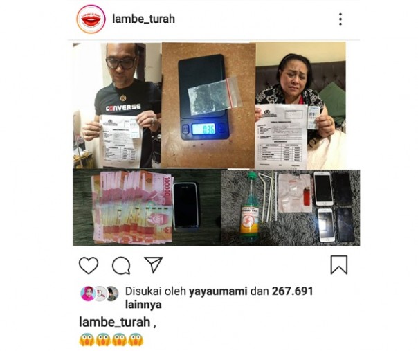 Print screen tampilan Lambe Turah (Foto: Zar/Riau1.com)