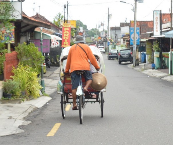Ojek sepeda wisata di Yogyakarta (Foto: Zar/Riau1.com)
