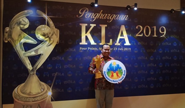 Bupati Meranti Terima Penghargaan Kota Layak Anak dari Kementrian PPPA RI