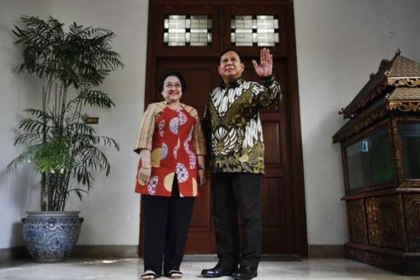 Megawati Soekarnoputri dan Prabowo Subianto dalam sebuah acara beberapa waktu lalu. 