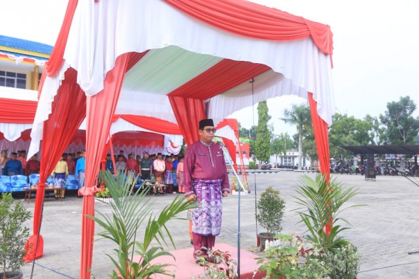 Peringati HUT Provinsi Riau Ke-62, Pemkab Meranti Gelar Upacara