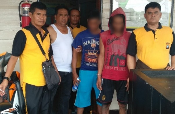 Dua pelaku pencurian gudang ikan diciuk Polsek Concong Inhil