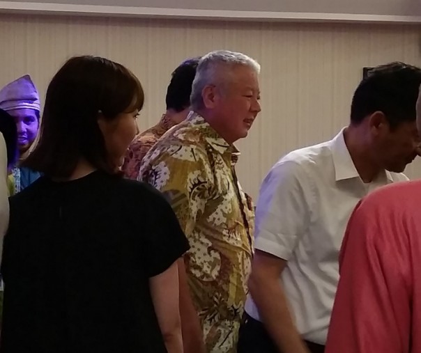 Investor Jepang dari Perusahaan Nippon Koei usai pertemuan di MPP Pekanbaru, Jumat (9/8/2019). Foto: Surya/Riau1.