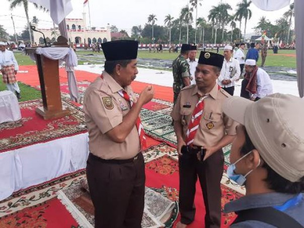 Bupati Siak, Alfedri usai salat istisqa