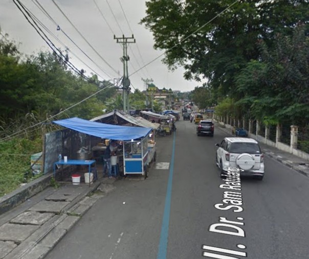 Jalan Dr. Sam Ratulangi melalui Street View Google (Foto: Screen shoot)