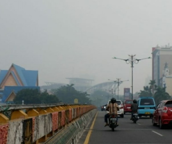 Asap selimuti Pekanbaru (Foto ilustrasi dok Riau1)