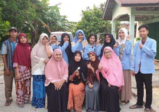 Mahasiswa Kukerta UR bersama masyarakat Kelurahan Perawang