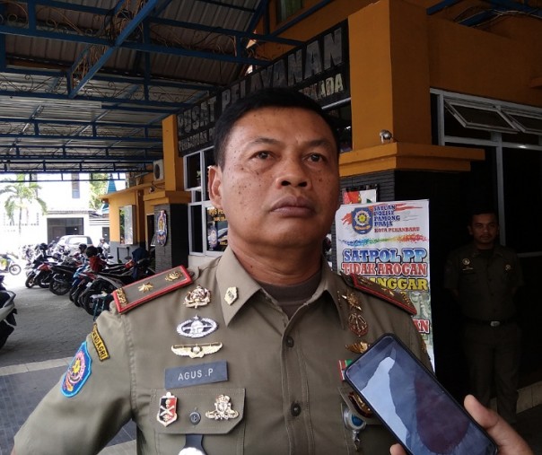 Kepala Satpol PP Pekanbaru Agus Pramono. Foto: Surya/Riau1.