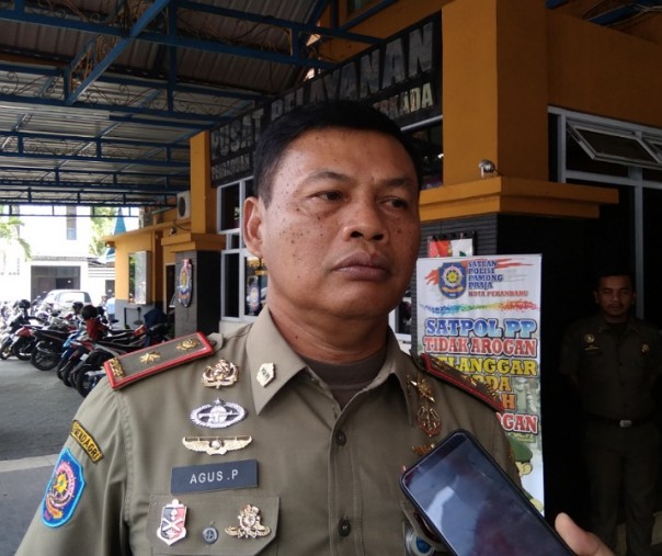 Kepala Satpol PP Pekanbaru Agus Pramono. Foto: Surya/Riau1.