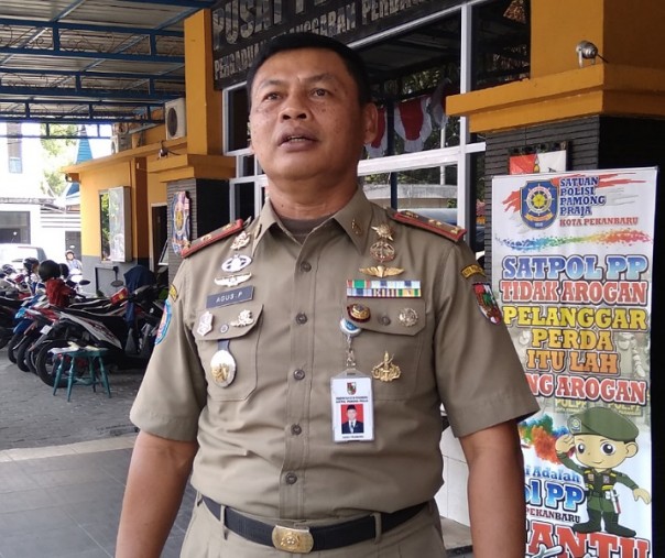 Kepala Satpol PP Pekanbaru Agus Pramono. Foto: Surya/Riau1.