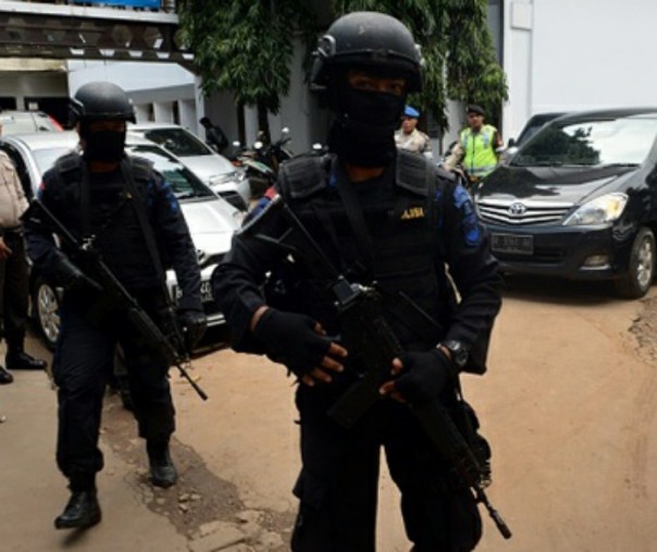 Ilustrasi Polisi Indonesia. Foto:Getty Images.