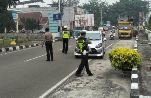 Satlantas Polres Bengkalis gelar razia Operasi Patuh Muara Takus 2019