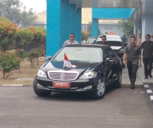 Jokowi menuju lokasi karhutla di Kampar (Foto: Istimewa)