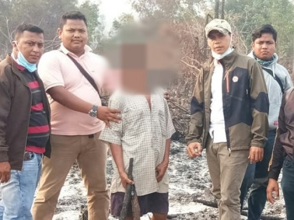 Petani di Pelangiran Inhil ditangkap karena diduga membakar lahan