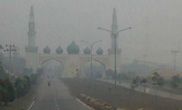 Kabut asap di Pelalawan