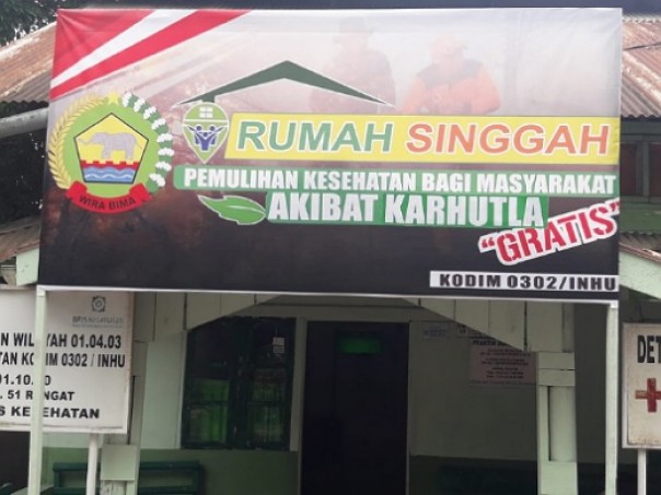 Rumah singgah Kodim 0302 Inhu untuk para korban kabut asap