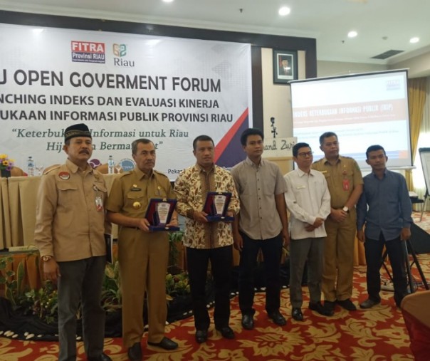 Suasana launching hasil Indeks Keterbukaan Informasi Publik (Foto: Istimewa/FITRA Riau)