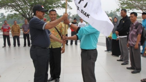 Bupati Siak, Alfedri melepas kontingen KTNA Siak