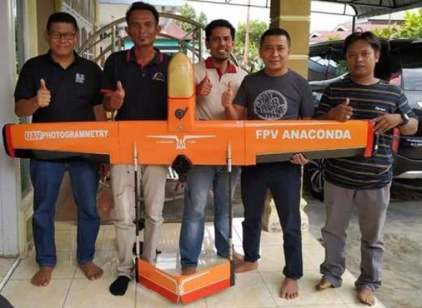 Drone buatan Andi, warga Desa Air Putih, Kecamatan Bengkalis, Kabupaten Bengkalis