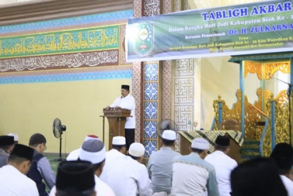 Bupati Siak, Alfedri hadiri Tabligh Akbar