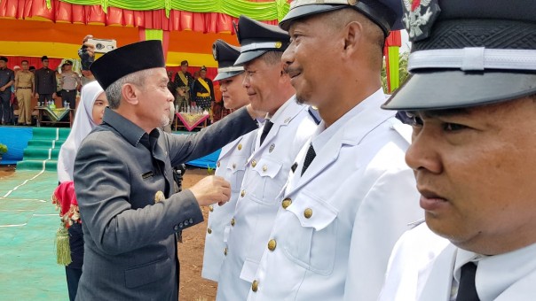 Pelantikan 4 kades Kecamatan Rangsang Pesisir