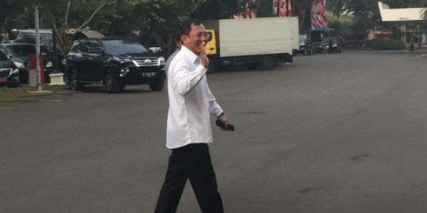 Dokter Terawan saat tiba di Istana.