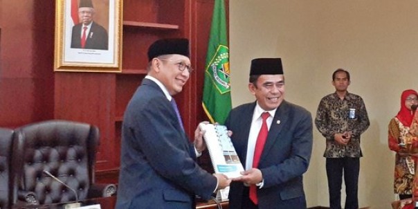 Sertijab Menteri Agama dari Lukman Hakim Saefuddin kepada Fachrul Razi, Rabu. 