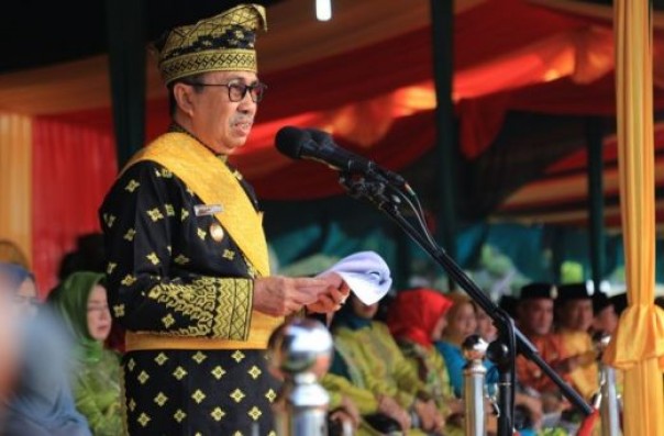 Gubernur Riau, Syamsuar saat HUT ke-62 Riau